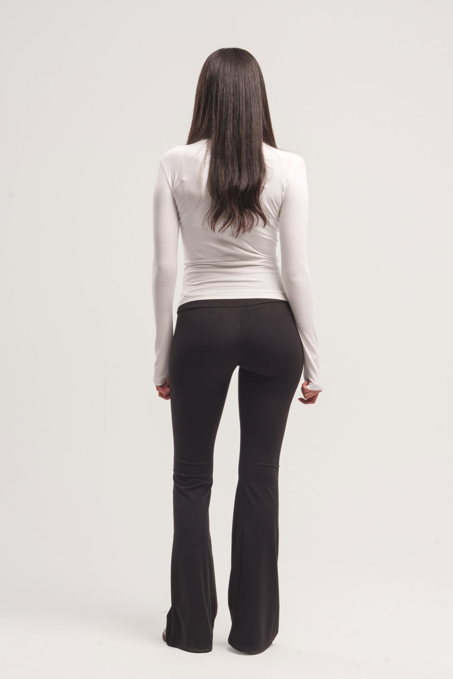 WHITE TURTLE NECK LONG SLEEVE