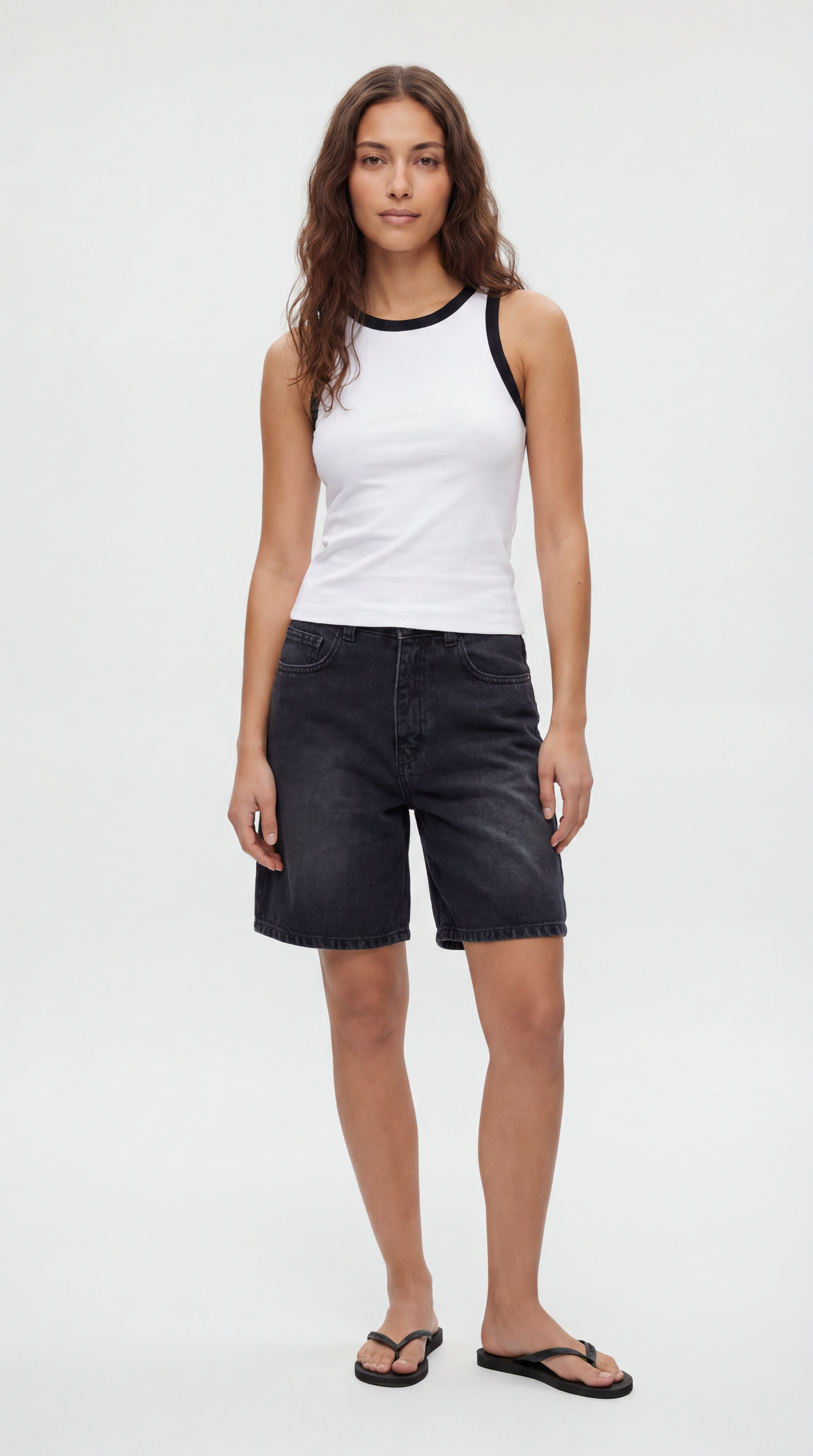 Two Tone Halter Tank