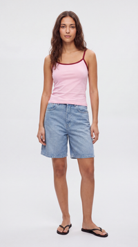 Two Tone Spaghetti Tank