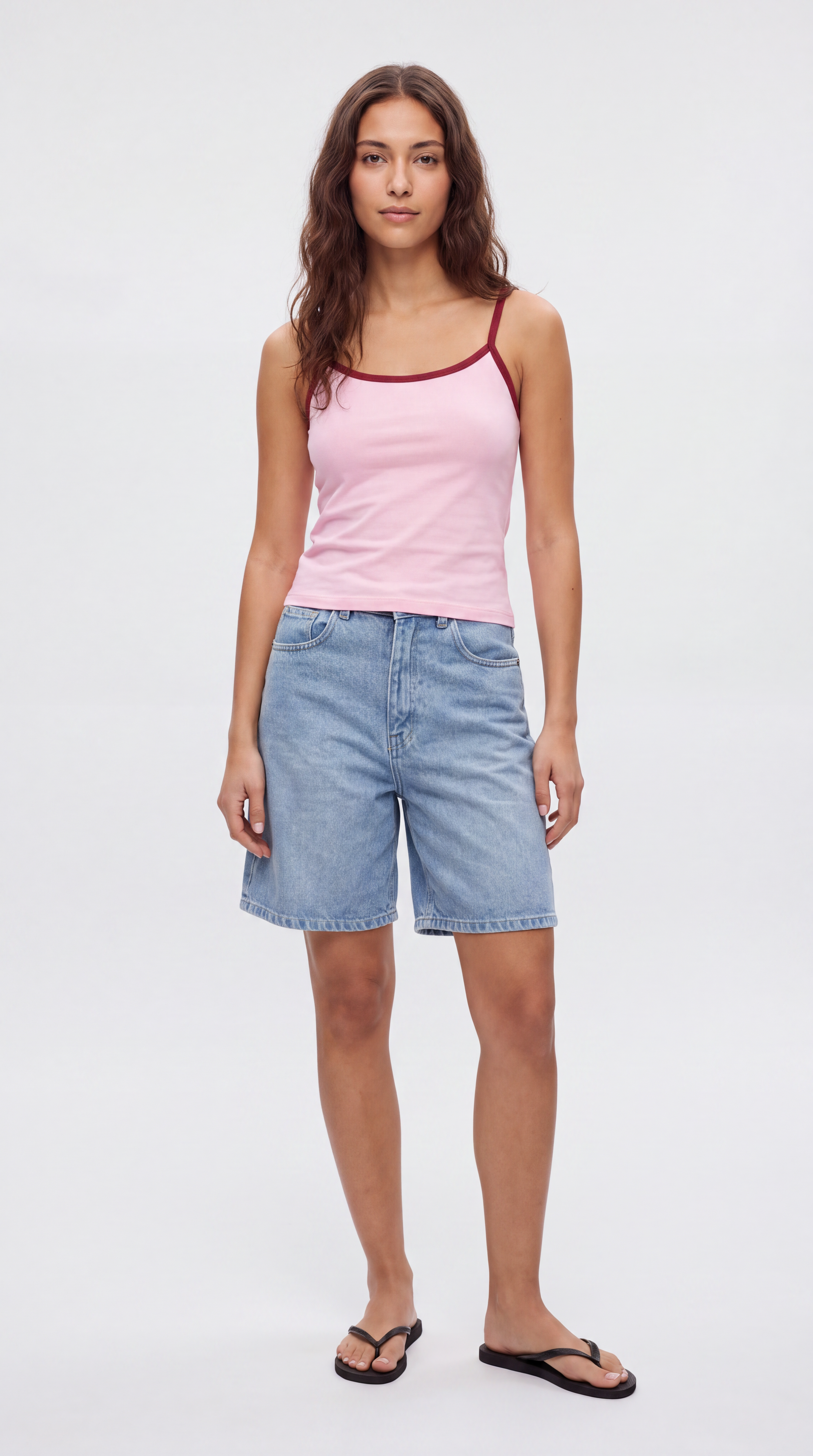 Two Tone Spaghetti Tank