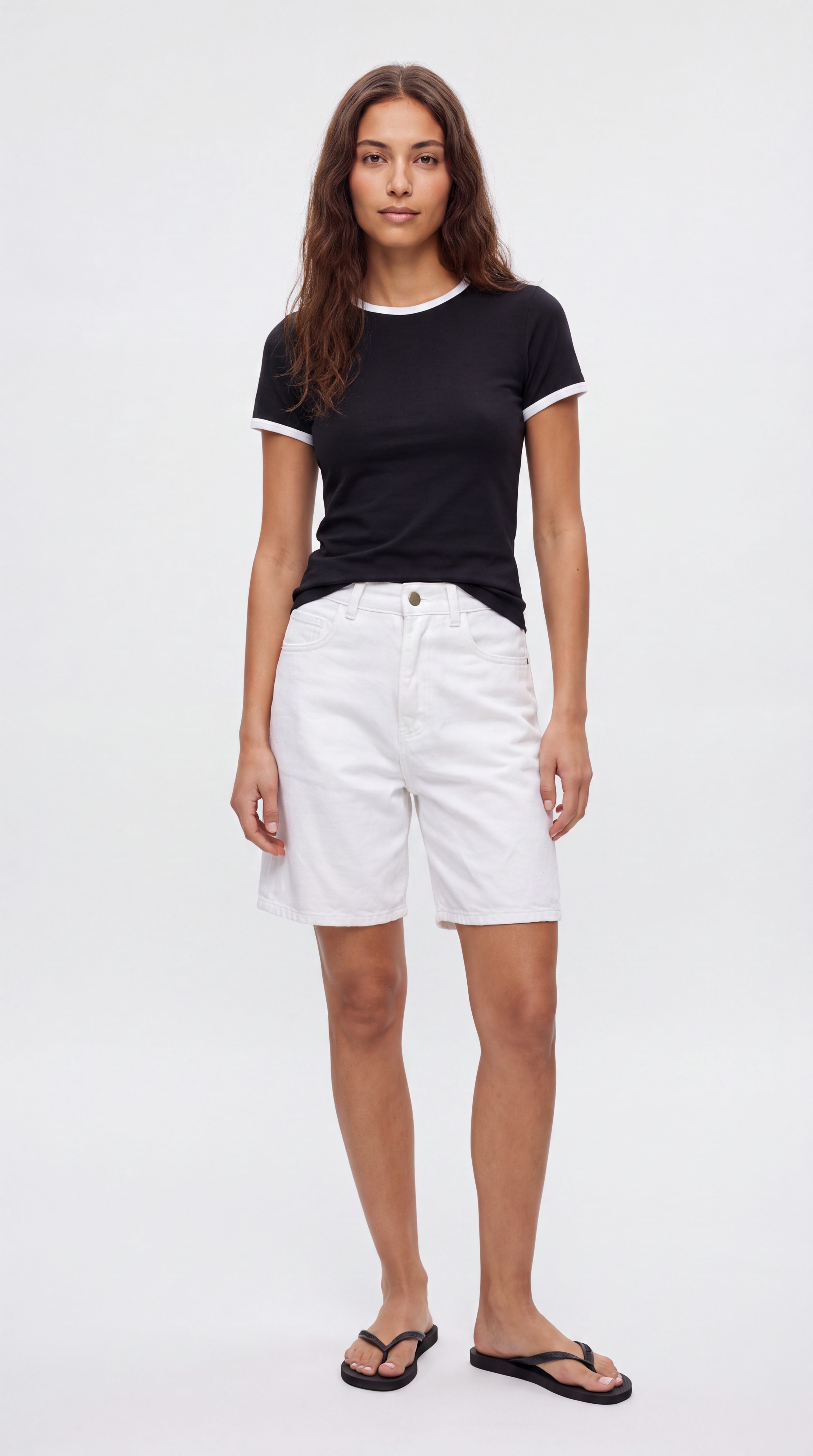 Two Tone Crew Neck Tee