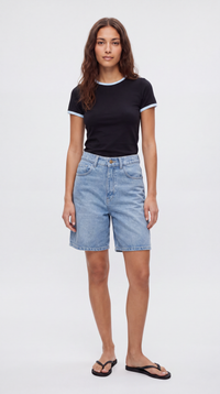 Two Tone Crew Neck Tee