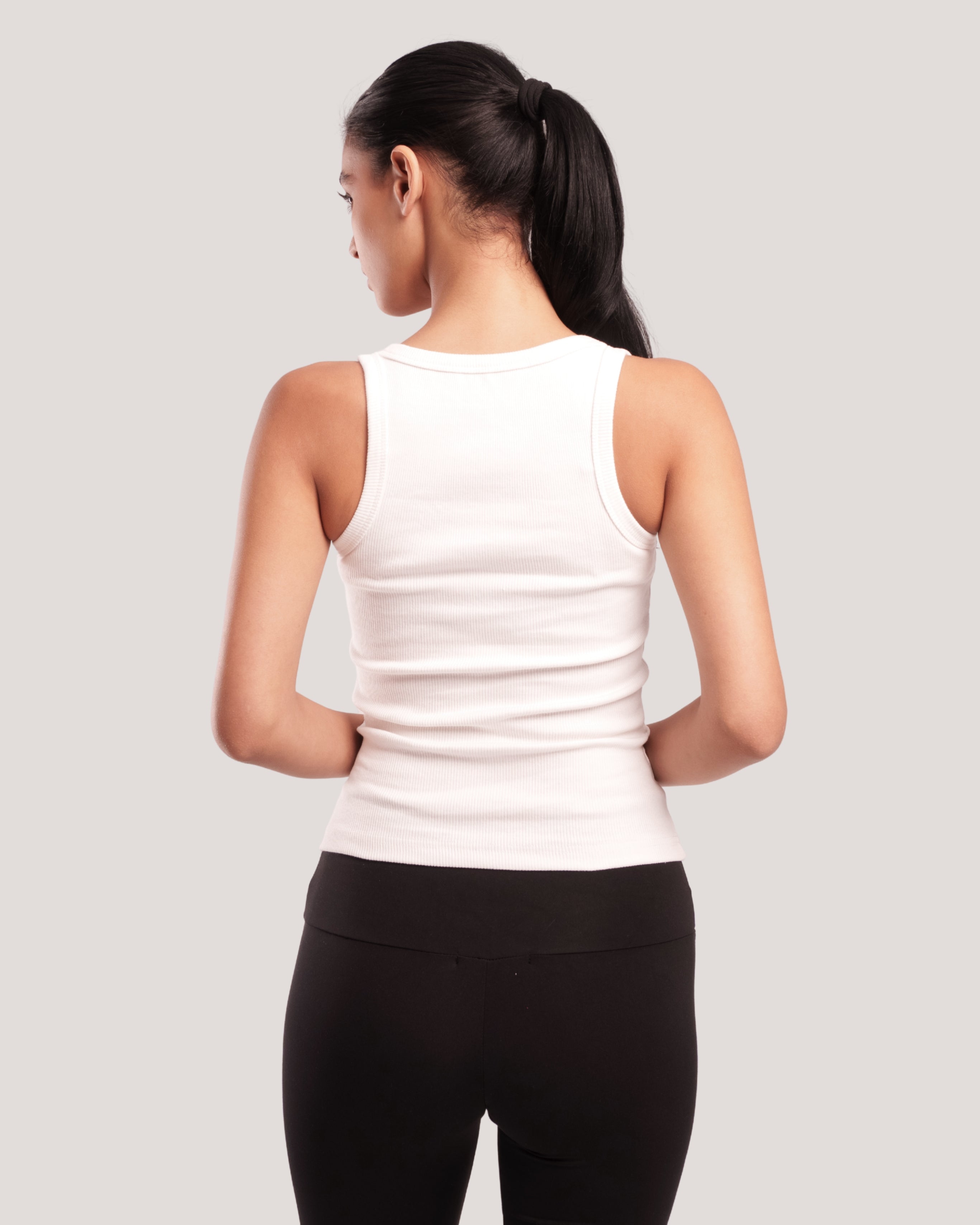 RIBBED TANK-TOP