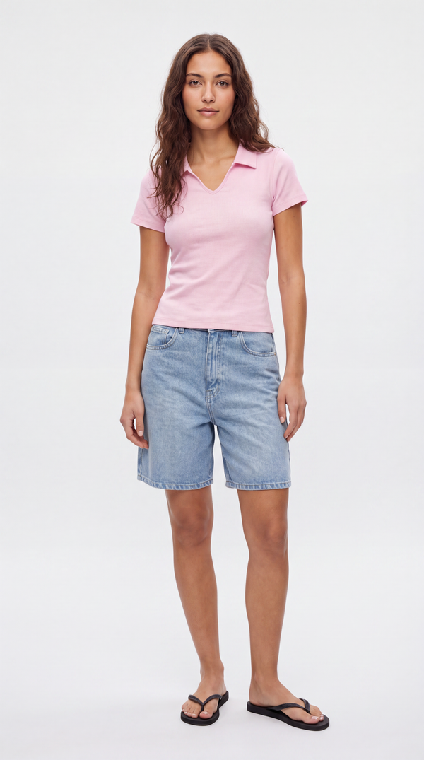 Ribbed Polo