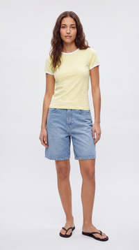 Two Tone Crew Neck Tee