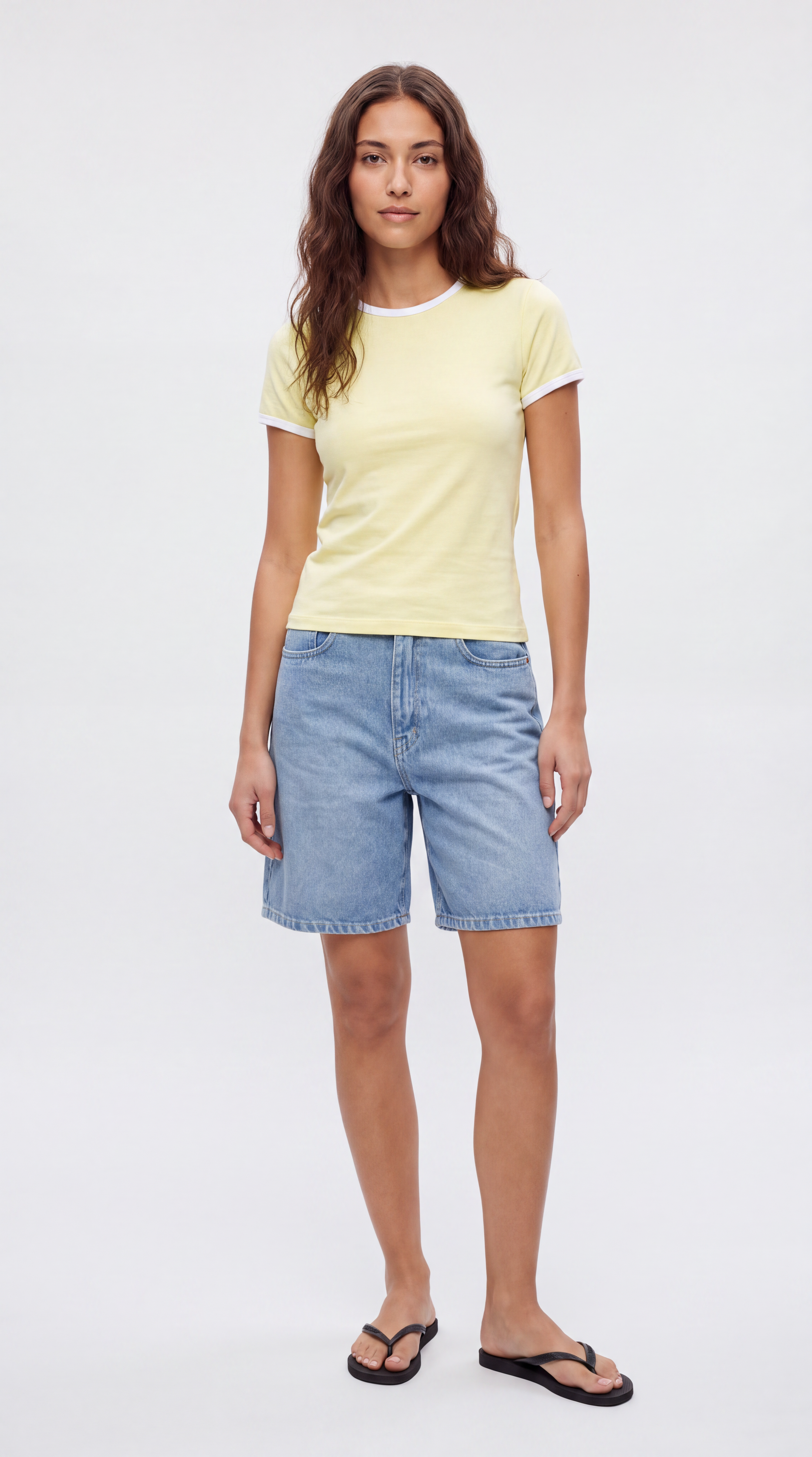 Two Tone Crew Neck Tee