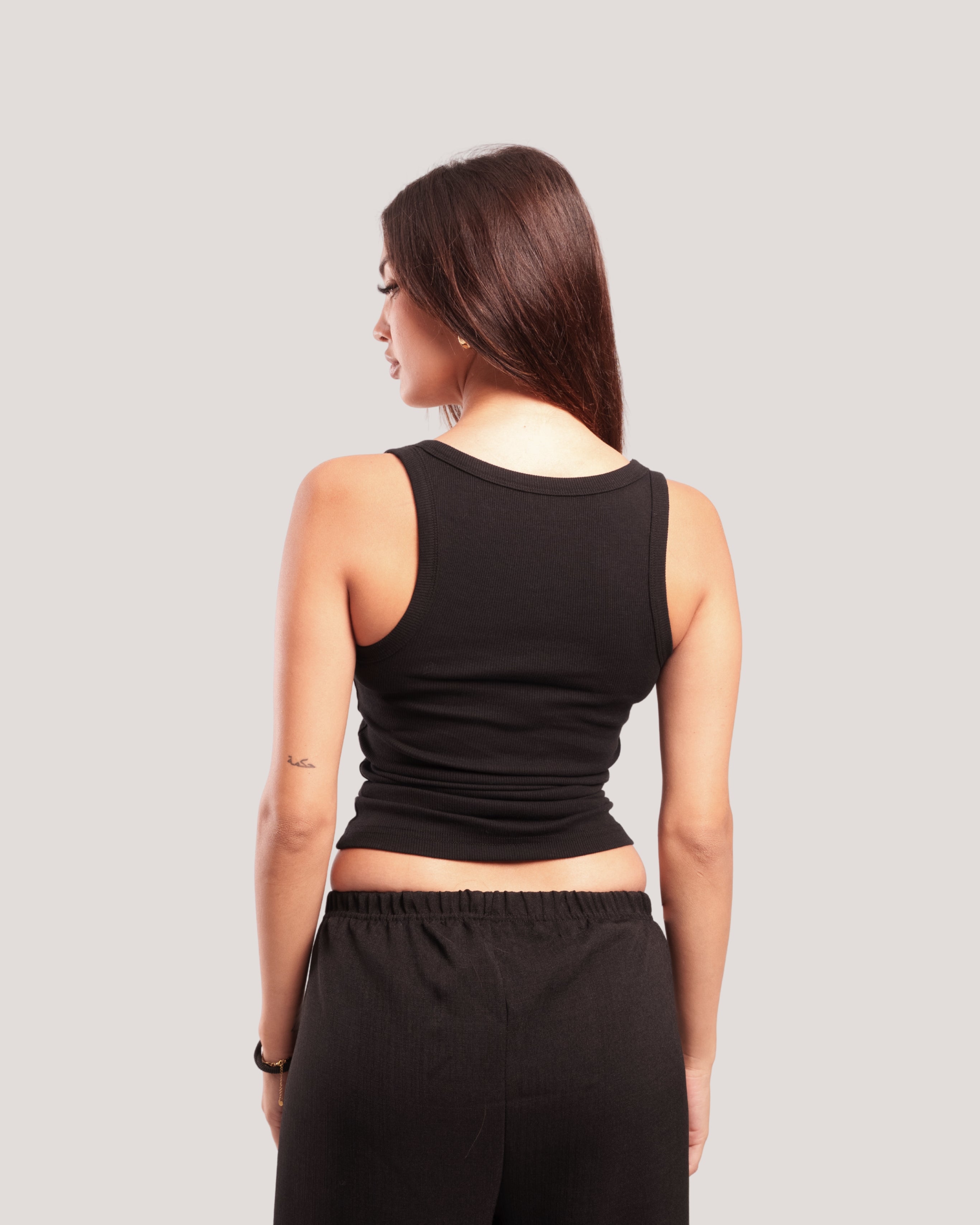 RIBBED TANK-TOP