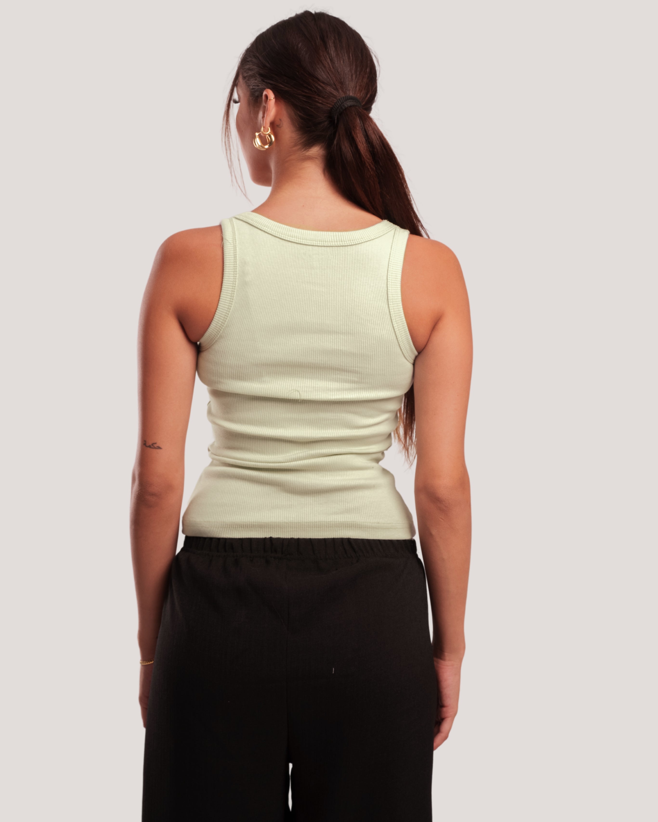 RIBBED TANK-TOP