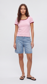 Two Tone Crew Neck Tee