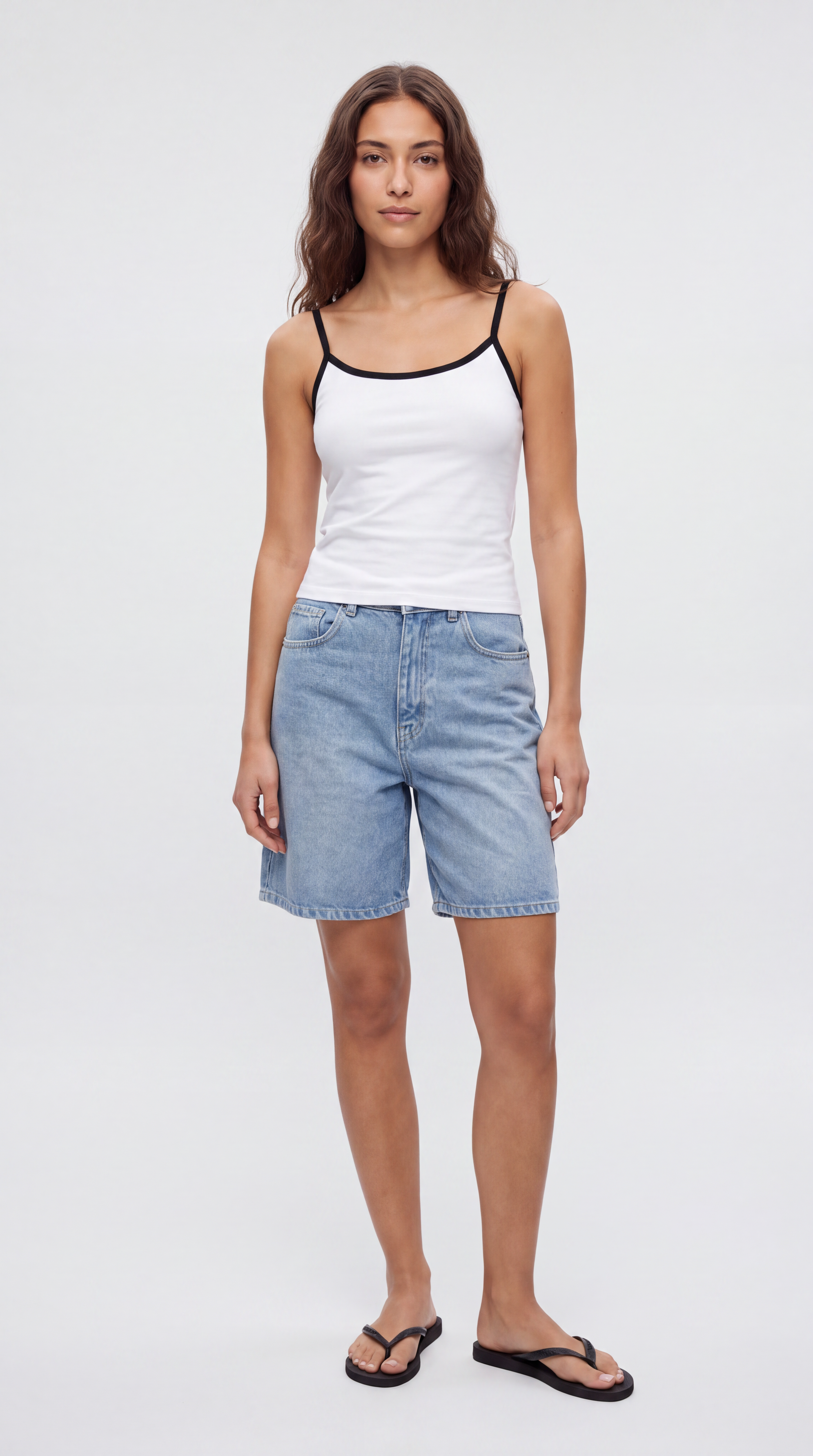 Two Tone Spaghetti Tank