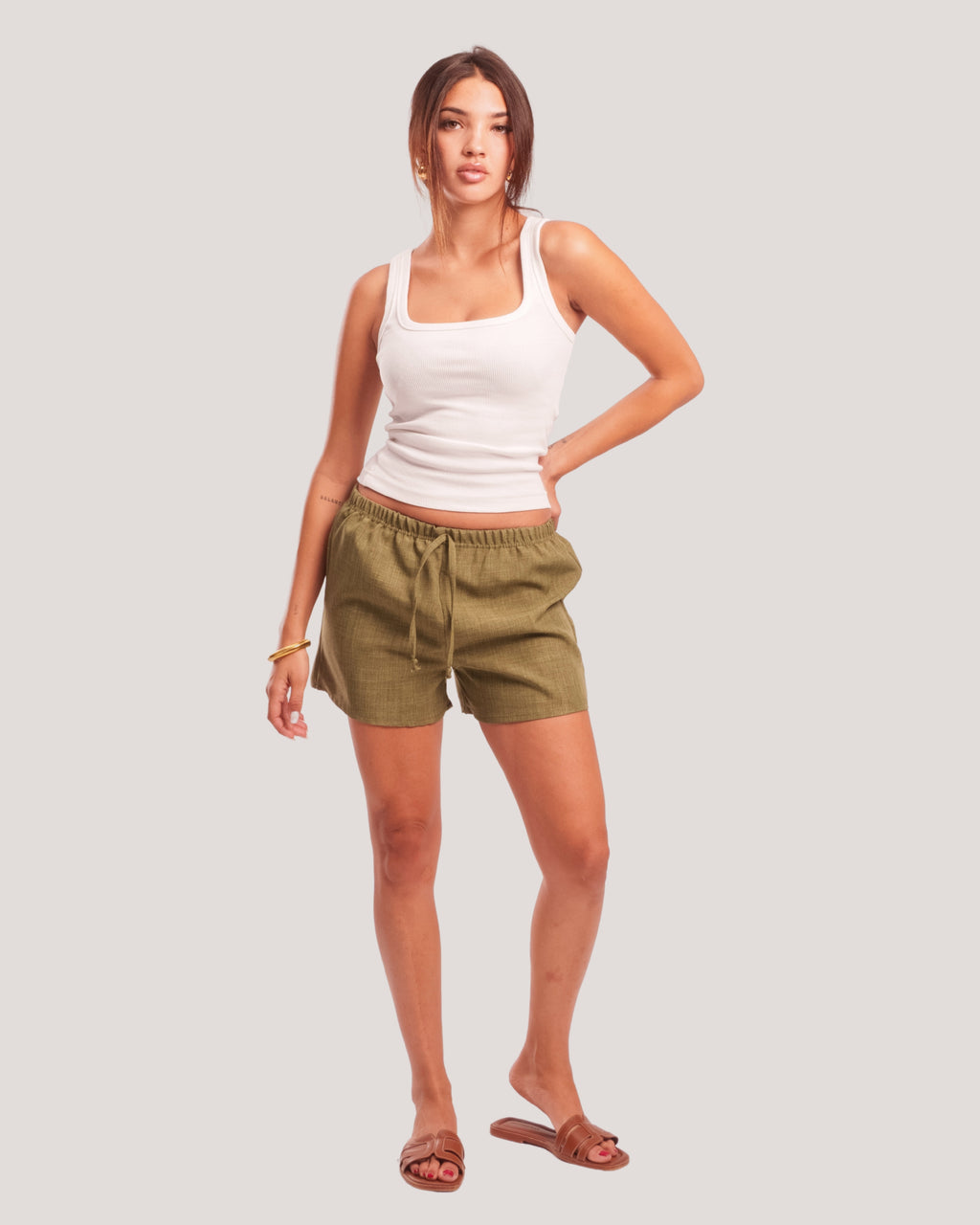 LINEN SHORTS