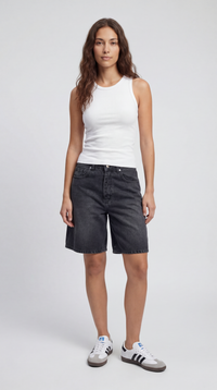 Halter Neck Ribbed Tank Top