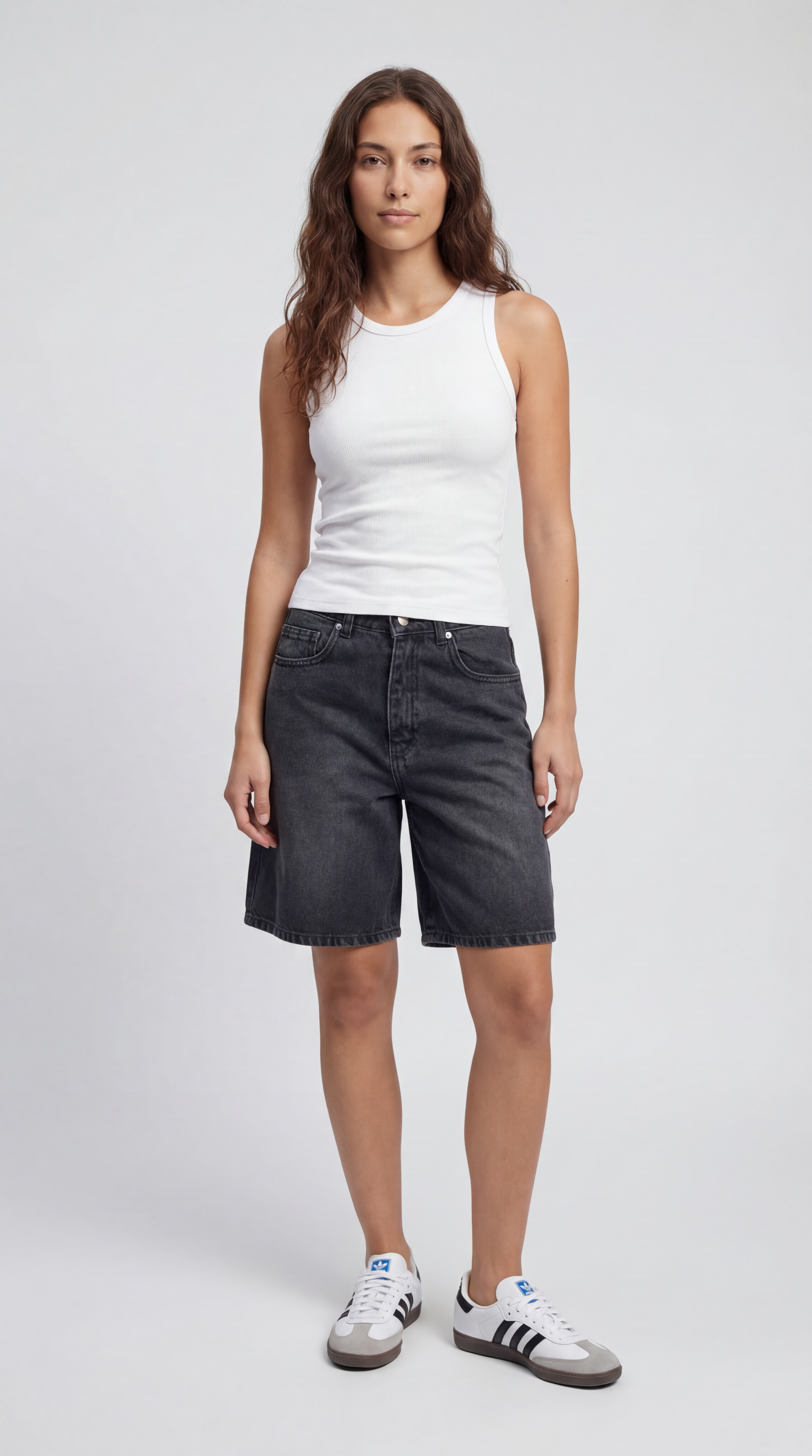 Halter Neck Ribbed Tank Top