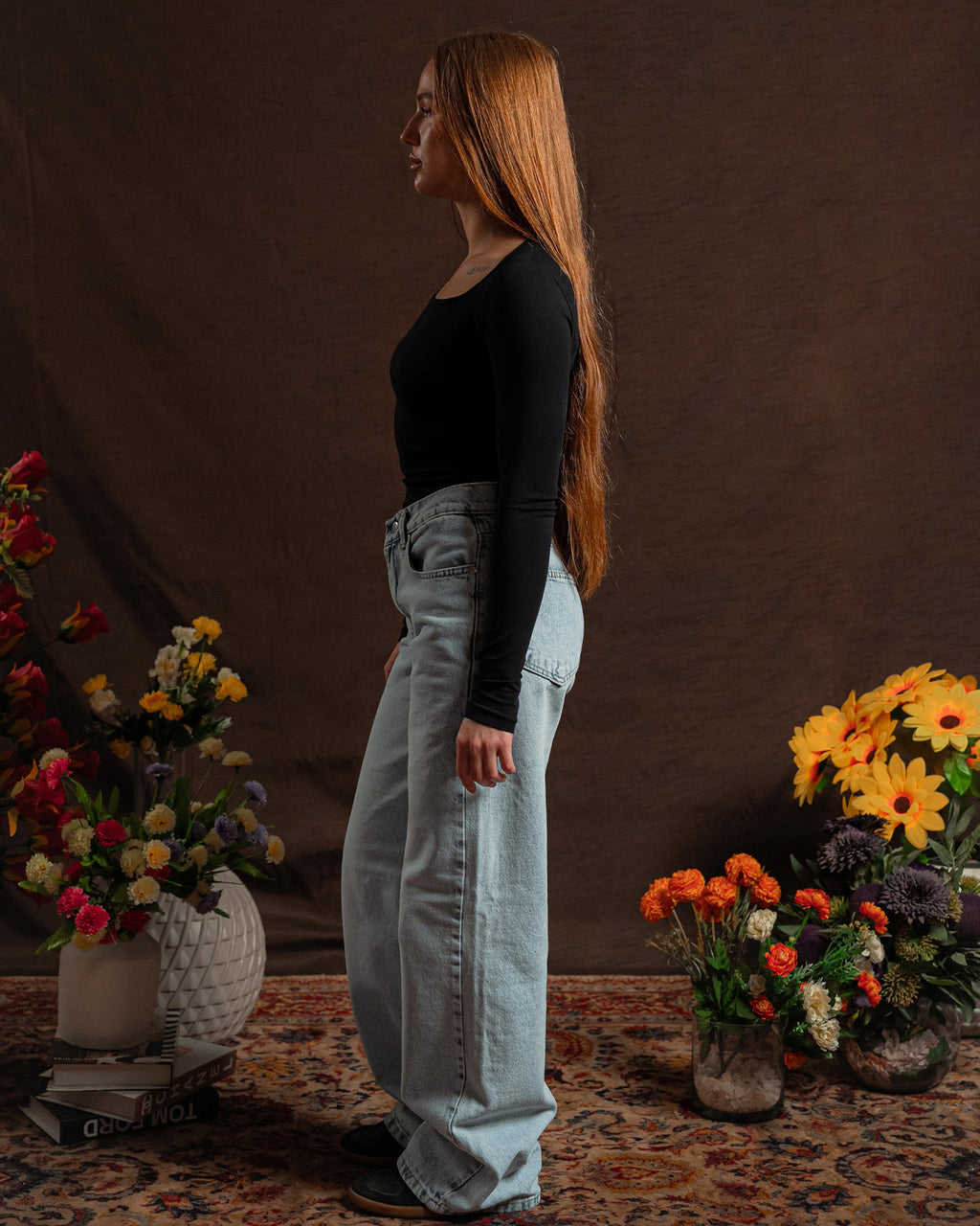 Square-Neck Long Sleeve