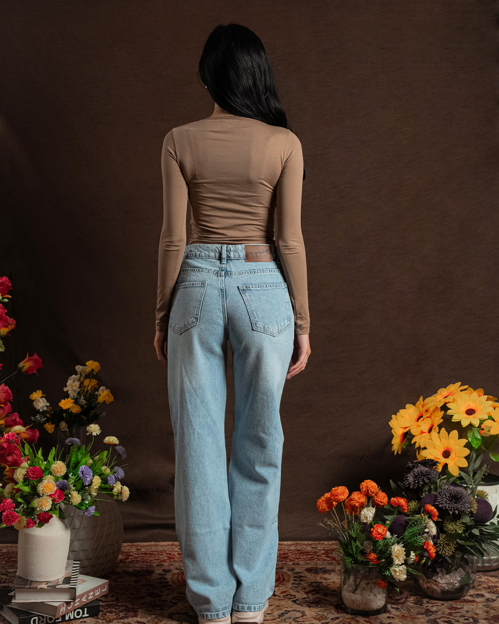 Square-Neck Long Sleeve