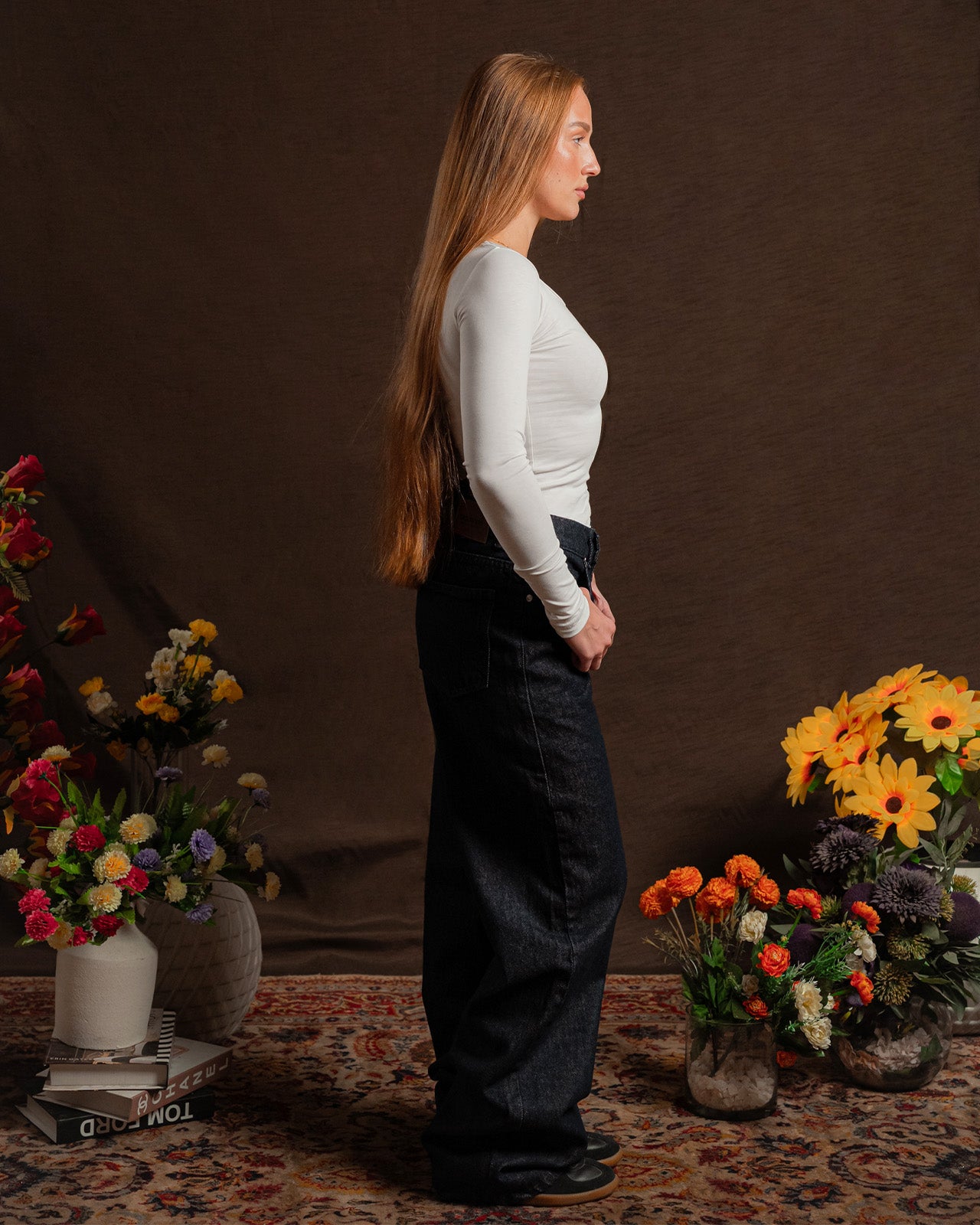 Square-Neck Long Sleeve